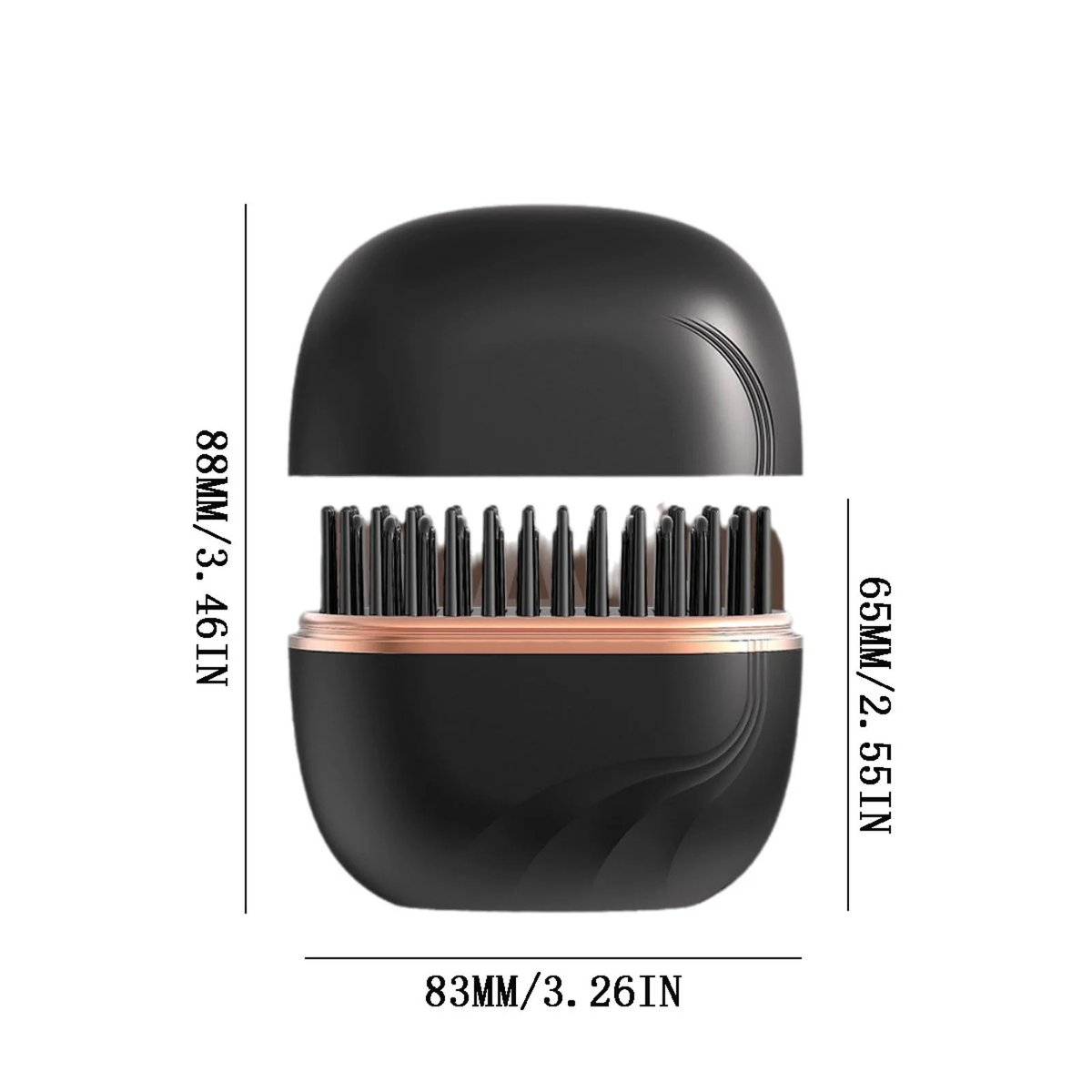 Travel Mini Wireless Hair Straightener Cordless USB Charging Compact Ceramic Low Damage Fast Heat Portable Flat Iron Comb Styler One Handed Touch U.S for Travel Daily Styling