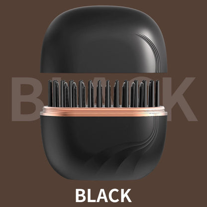 Travel Mini Wireless Hair Straightener Cordless USB Charging Compact Ceramic Low Damage Fast Heat Portable Flat Iron Comb Styler One Handed Touch U.S for Travel Daily Styling