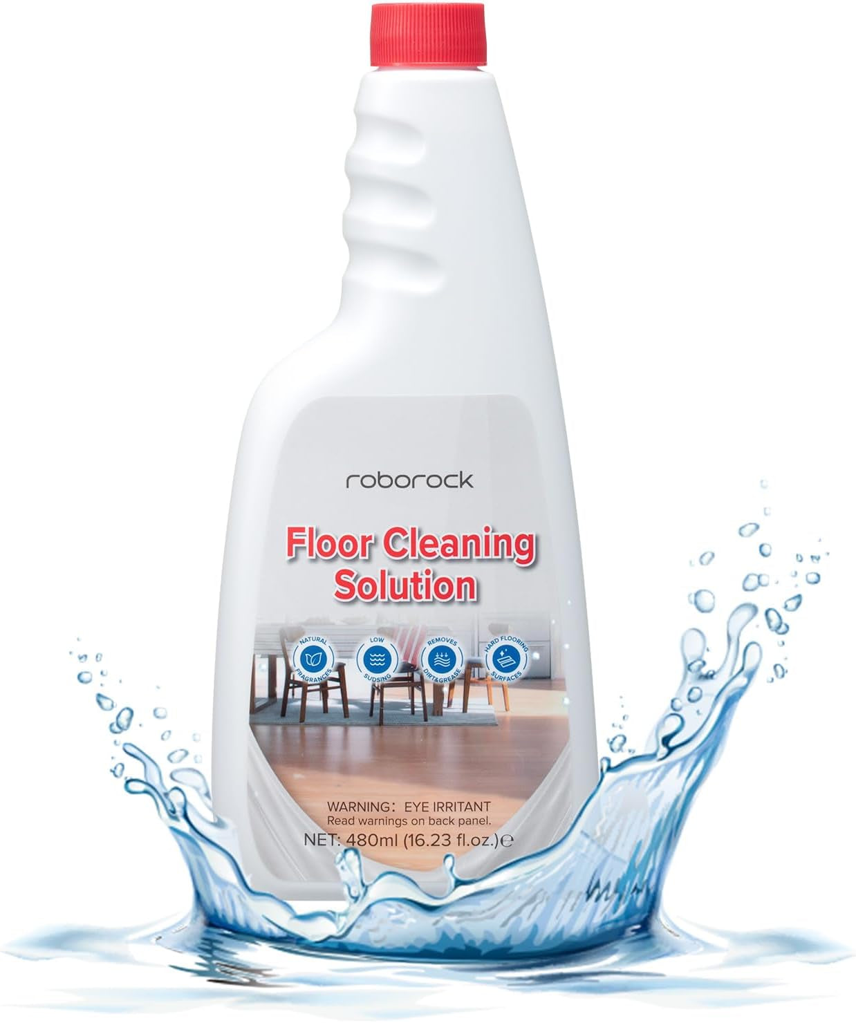 Official Floor Cleaning Solution, Floor Cleaner for Hardwood Tile Hardfloor, Compatible Robot Vacuums with Mopping and Wet Dry Vacuum, 16.2 FL OZ, Dilution Ratio 1:200